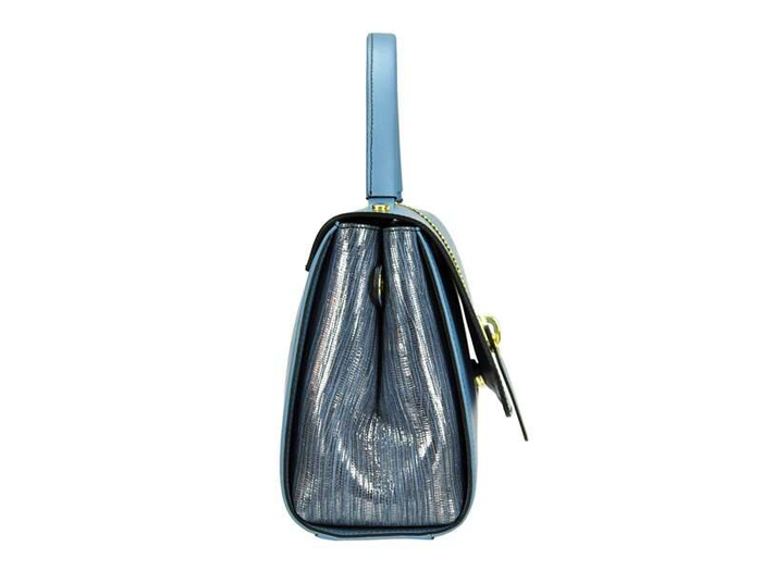Dámska kabelka Gilda Tonelli Aberdeen Tejus z prírodnej kože krémová crossbody