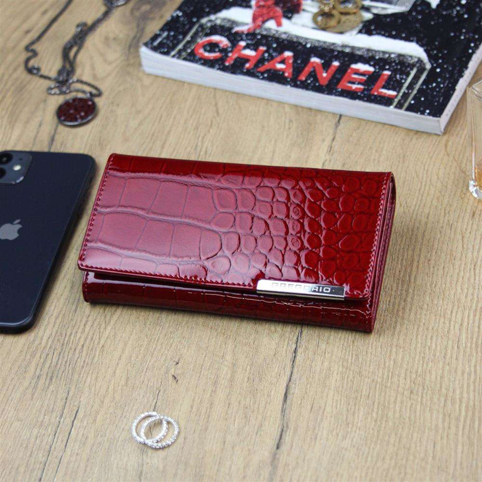 Dámska peňaženka Gregorio BC-114 Natural Leather Large Red Horizontal Orientation