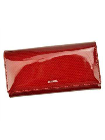 Dámska peňaženka PATRIZIA CB-100 RFID Prírodná koža Veľká červená horizontálna orientácia